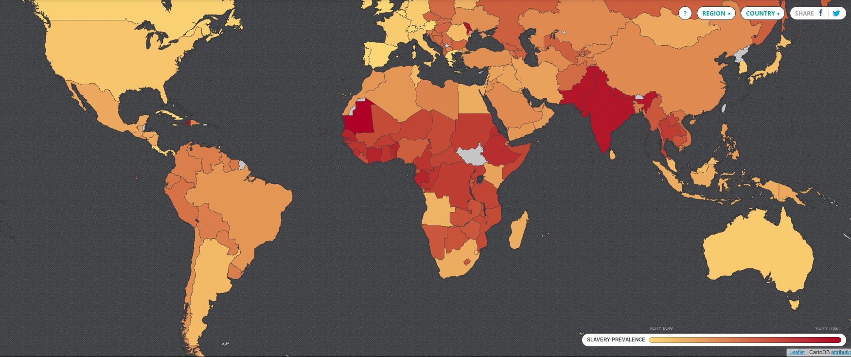 índice global de esclavitud 2013